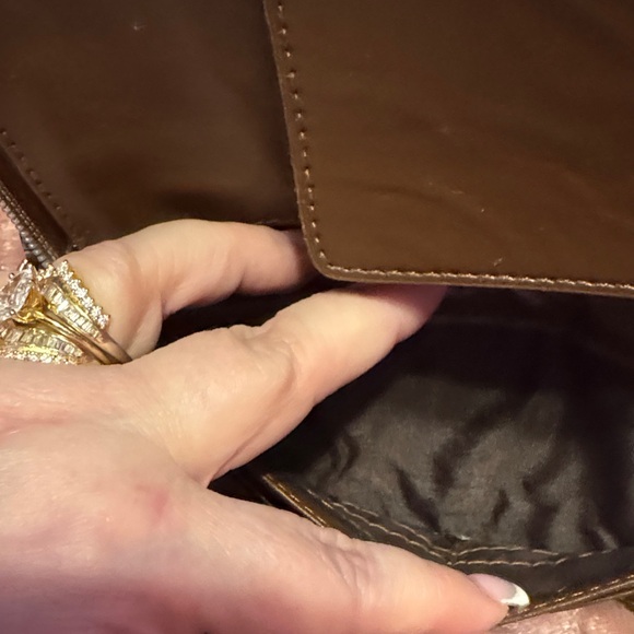 Baby Phat Brown Embossed Wristlet/ wallet - Picture 5 of 6